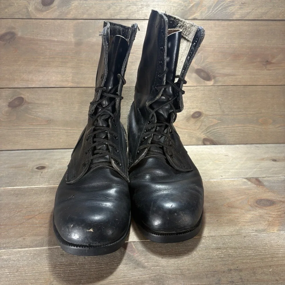 vintage ro search mens size 10.5 shoes black leather combat military boots